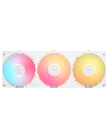 VENTILADOR CAJA CORSAIR RX II RGB SERIES ICUE LINK RX360 II UNIFIED FRAME RGB WHITE WITH ICUE LINK SYSTEM HUB 360MM RGB FAN TRIP
