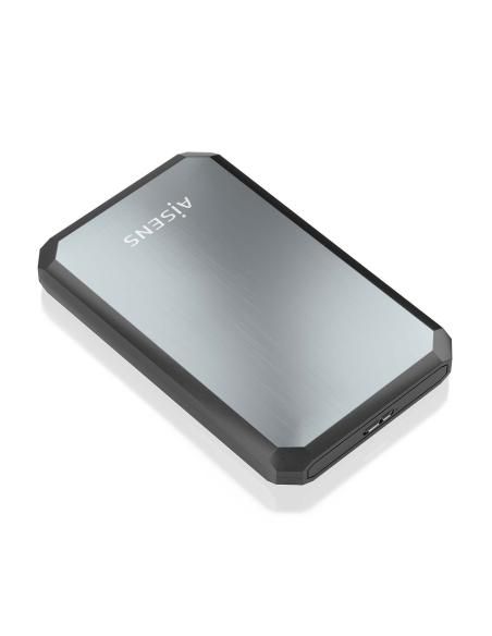 CAJA EXTERNA 2.5 9.5MM SATA A USB 3.0 USB3.1 GEN1 NEGRA-GRIS AISENS ASE-2529B