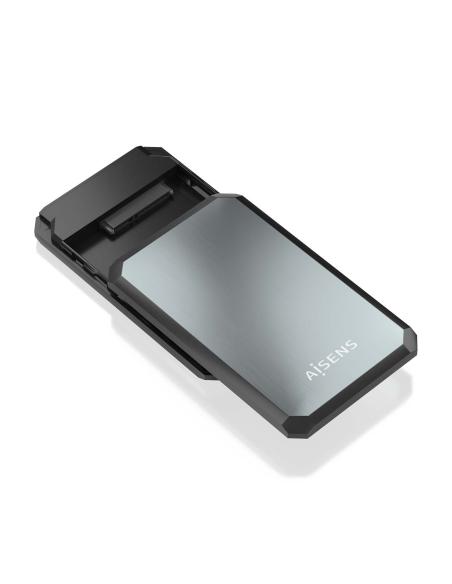 CAJA EXTERNA 2.5 9.5MM SATA A USB 3.0 USB3.1 GEN1 NEGRA-GRIS AISENS ASE-2529B