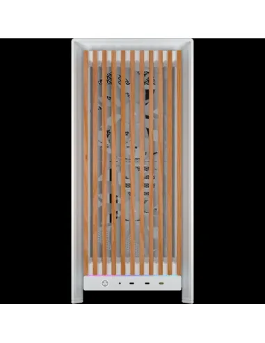 Corsair FRAME 5000D WOOD RS Midi Tower Nuez, Blanco