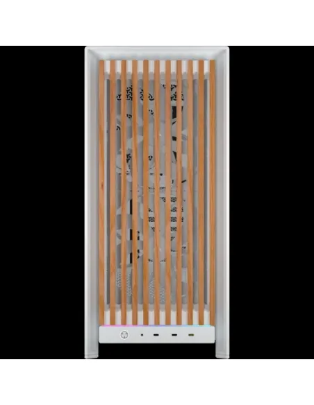 Corsair FRAME 5000D WOOD RS Midi Tower Nuez, Blanco