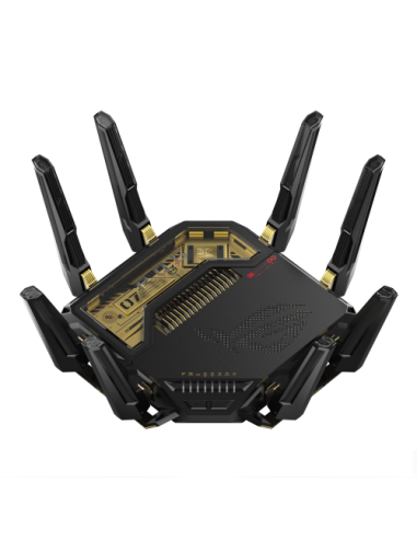 ASUS ROG Rapture GT-BE98 router inalámbrico 10 Gigabit Ethernet Quad-band (2.4 GHz / 5 GHz-1 / 5 GHz-2 / 6 GHz) Negro