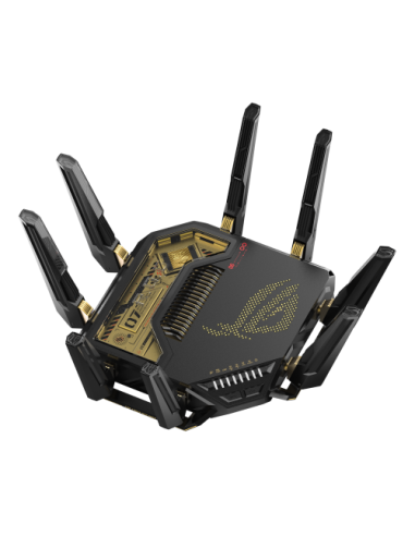 ASUS ROG Rapture GT-BE98 router inalámbrico 10 Gigabit Ethernet Quad-band (2.4 GHz / 5 GHz-1 / 5 GHz-2 / 6 GHz) Negro