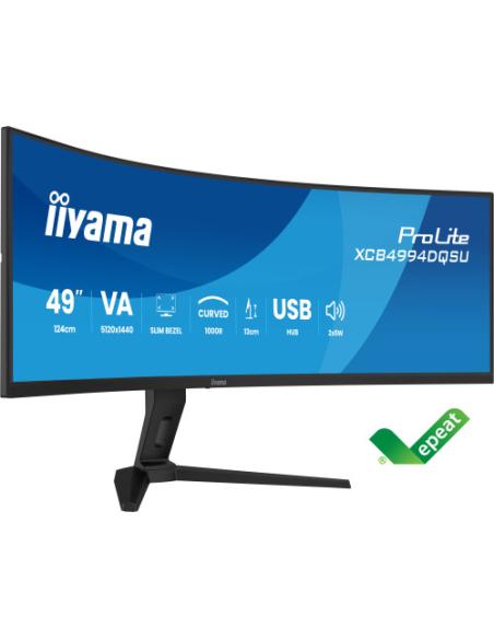 MONITOR IIYAMA PANTALLA CURVA PARA PC 113 CM (49") VA, 300cd, DQHD, 2H1DP