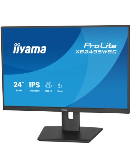 MONITOR IIYAMA, 24.1" IPS 1H1C 65W, 1920x1200, 1A1C