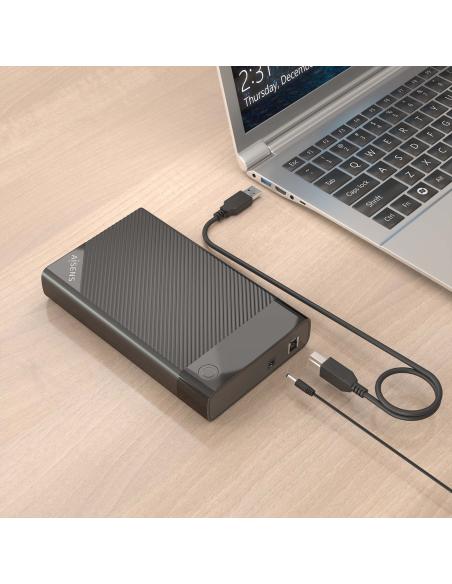 CAJA EXTERNA 3.CAJA5 SATA A USB 3.0USB3.1 GEN1 NEGRA AISENS ASE-3529B
