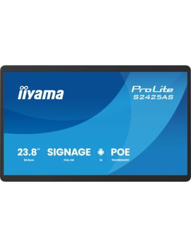 IIYAMA 24" SMALL FORMAT SIGNAGE WITH ANDROID 14+GMS, 5-YEAR IISIGNAGE2 LICENCE, SOC OCTA-CORE RK3576 4GB, STORAGE 32GB, 1920X108