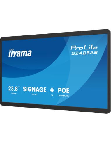 IIYAMA 24" SMALL FORMAT SIGNAGE WITH ANDROID 14+GMS, 5-YEAR IISIGNAGE2 LICENCE, SOC OCTA-CORE RK3576 4GB, STORAGE 32GB, 1920X108