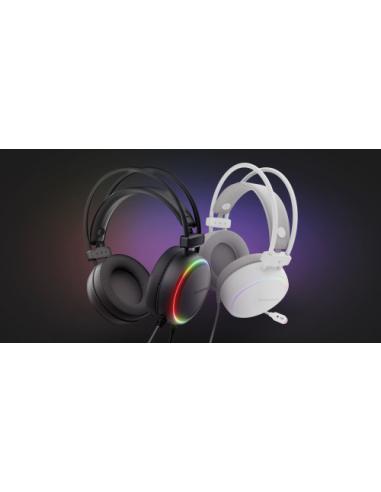 GENESIS NSG-2308 auricular y casco Auriculares Alámbrico Diadema Juego USB tipo A Blanco
