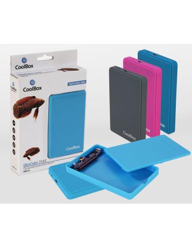 CAJA EXTERNA 2.5 COOLBOX SLIMCOLOR SCG2543 GRIS USB3.2 GEN1 COO-SCG2543-8