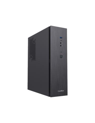 CARCASA COOLBOX SLIM T370 NEGRA / USB-C 3.2 / 300W 80+ BRONZE / COO-PCT370-BZ