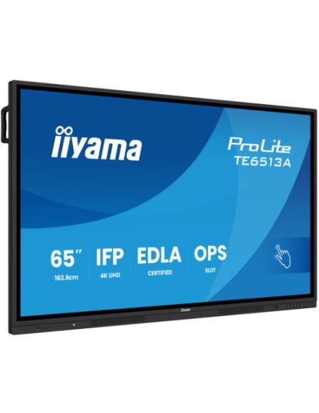 IIYAMA 65" (EDLA)/ANDROID 14 EDLA 6/128GB, 40-PTS UHD , NFC, PIR , MM 2X20W +20W SBUW, 2XHDMI, DP, 2XUSB-C100W PD/MINI-JACK / OP
