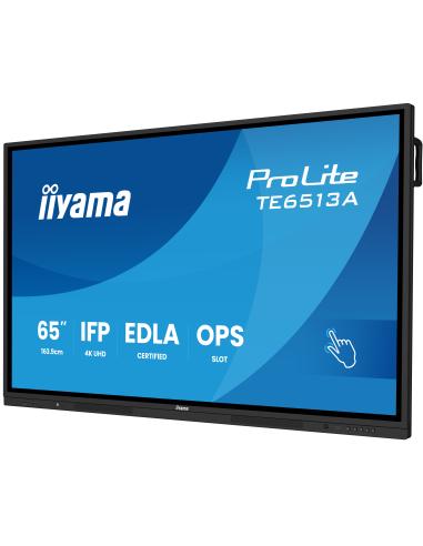 IIYAMA 65" (EDLA)/ANDROID 14 EDLA 6/128GB, 40-PTS UHD , NFC, PIR , MM 2X20W +20W SBUW, 2XHDMI, DP, 2XUSB-C100W PD/MINI-JACK / OP