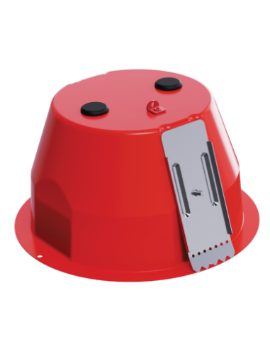 BOSCH MEGAFONIA (LC1-MFDS) CUPULA IGNIFUGA METALICA CON PASAHILOS, ROJO, EN 54