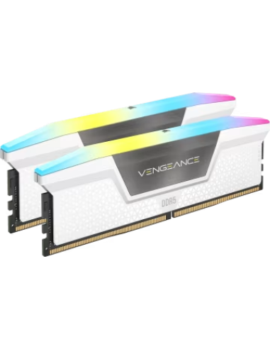 MEMORIA CORSAIR DDR5 32GB 2X16GB PC6000 VENGEANCE RGB BLANCA CMH32GX5M2D6000Z38W
