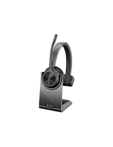 HP Poly Auriculares Poly Voyager 4310 con certificación para Microsoft Teams + llave BT700 + soporte de carga