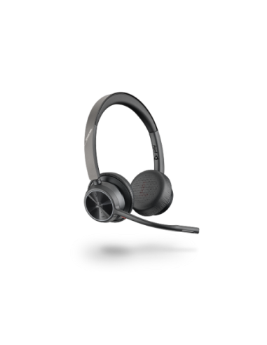 HP Poly Auriculares Poly VOYAGER 4320-M certificados para Microsoft Teams con base de carga