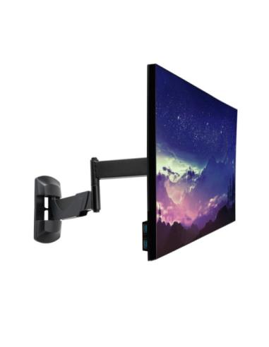 Lindy 40714 soporte para monitor 66 cm (26") Pared Negro