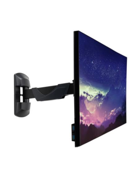 Lindy 40713 soporte para monitor 66 cm (26") Pared Negro
