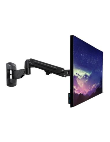 Lindy 40712 soporte para monitor 81,3 cm (32") Pared Negro