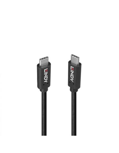 Lindy 36975 cable USB USB 3.2 Gen 2x2 0,5 m USB C 20 Gbit/s 100 W Negro