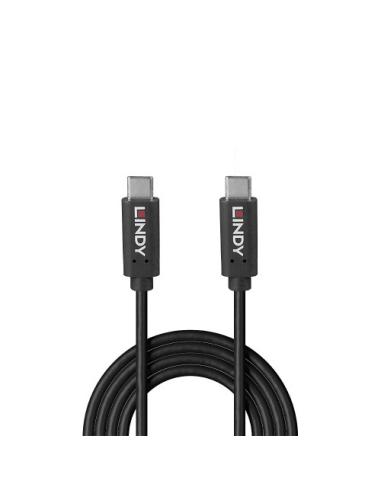Lindy 36975 cable USB USB 3.2 Gen 2x2 0,5 m USB C 20 Gbit/s 100 W Negro