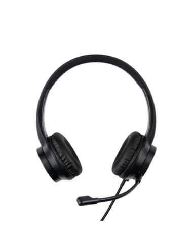 Lindy 20439 auricular y casco Auriculares Alámbrico Diadema Oficina/Centro de llamadas USB Tipo C Negro