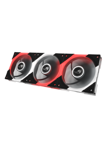 ASUS ROG Eurux GR120 ARGB Reverse Fan - Triple Pack Carcasa del ordenador Ventilador 12 cm Negro, Blanco 3 pieza(s)