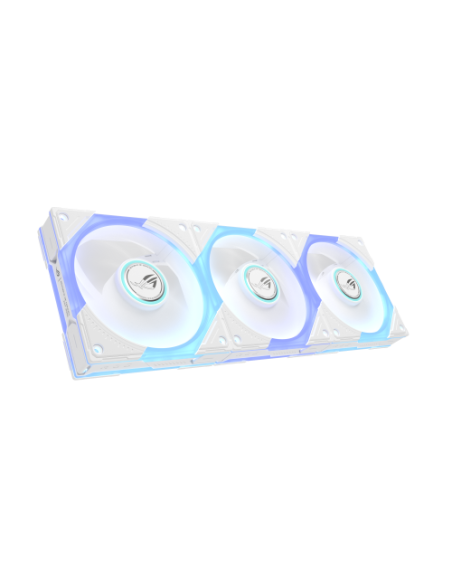 ASUS ROG Eurux GR120 ARGB Reverse Fan White Edition - Triple Pack Carcasa del ordenador Ventilador 12 cm Blanco 3 pieza(s)