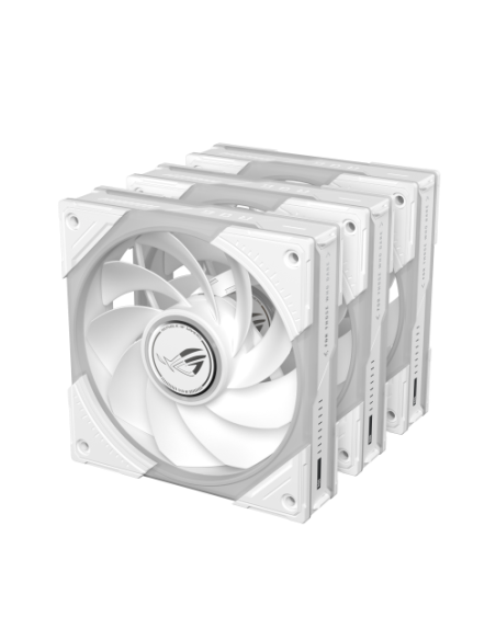 ASUS ROG Eurux GR120 ARGB Reverse Fan White Edition - Triple Pack Carcasa del ordenador Ventilador 12 cm Blanco 3 pieza(s)