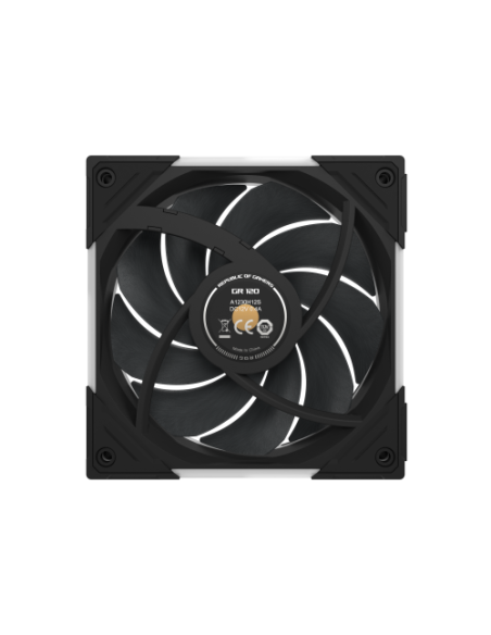 ASUS ROG Eurux GR120 ARGB Fan Triple Pack Carcasa del ordenador Ventilador 12 cm Negro 3 pieza(s)