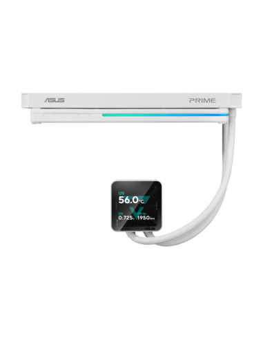 ASUS PRIME LC II 360 ARGB LCD WHT Procesador Sistema de refrigeración líquida todo en uno 12 cm Blanco 1 pieza(s)