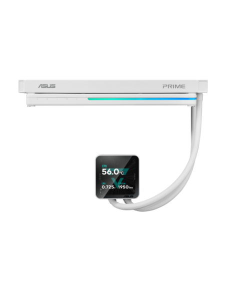 ASUS PRIME LC II 360 ARGB LCD WHT Procesador Sistema de refrigeración líquida todo en uno 12 cm Blanco 1 pieza(s)