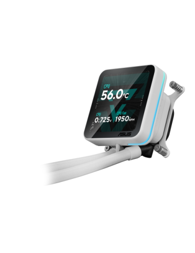 ASUS PRIME LC II 360 ARGB LCD WHT Procesador Sistema de refrigeración líquida todo en uno 12 cm Blanco 1 pieza(s)