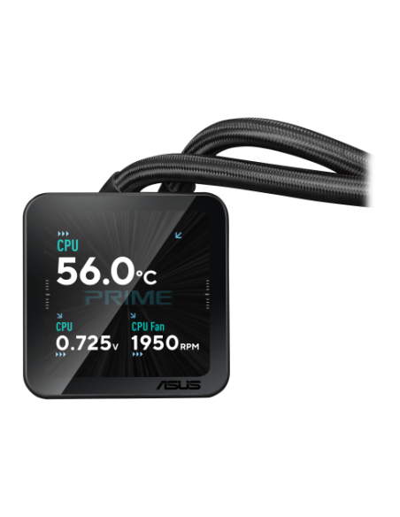 ASUS PRIME SLC II 360 ARGB LCD Procesador Sistema de refrigeración líquida todo en uno 12 cm Negro 1 pieza(s)