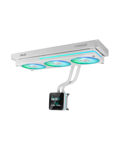 ASUS PRIME SLC II 360 ARGB LCD WHT Procesador Sistema de refrigeración líquida todo en uno 12 cm Blanco 1 pieza(s)