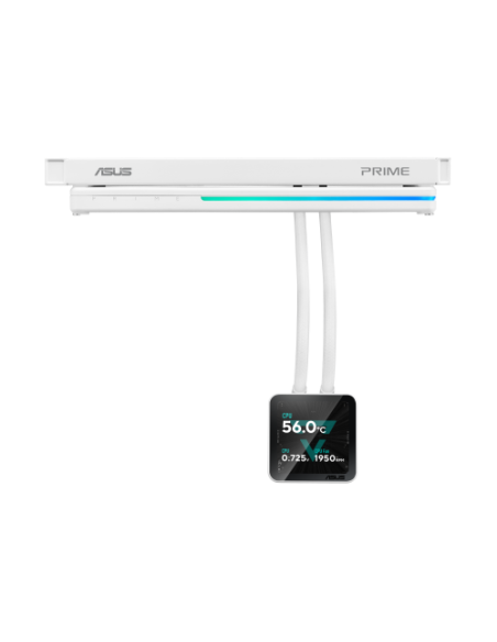 ASUS PRIME SLC II 360 ARGB LCD WHT Procesador Sistema de refrigeración líquida todo en uno 12 cm Blanco 1 pieza(s)