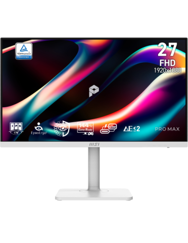 MSI Pro MAX 271PHW E14 pantalla para PC 68,6 cm (27") 1920 x 1080 Pixeles Full HD Blanco
