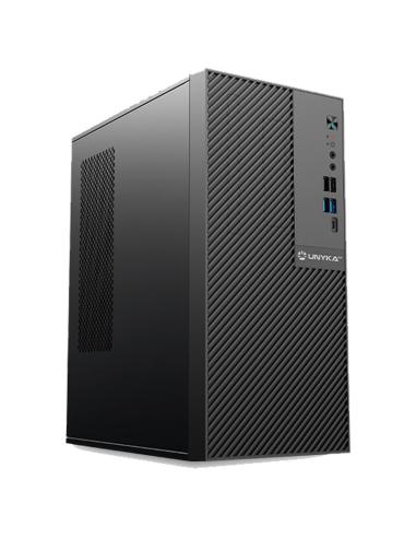 CAJA MICRO-ATX SEMITORRE NUMEN 500 PRO 4USB 1TYPEC (SIN FUENTE) NEGRA 52115