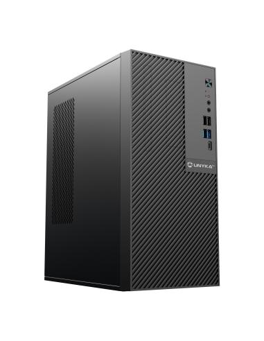 CAJA MICRO-ATX SEMITORRE NUMEN 500 PRO 4USB 1TYPEC (SIN FUENTE) NEGRA 52115