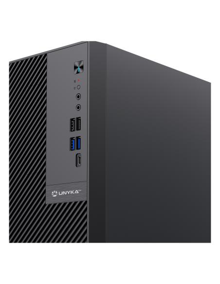CAJA MICRO-ATX SEMITORRE NUMEN 500 PRO 4USB 1TYPEC (SIN FUENTE) NEGRA 52115