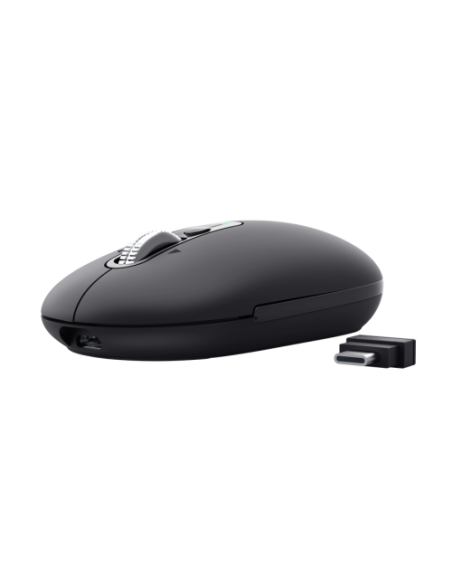 Trust Seron Slim Multi ratón Oficina Ambidextro RF Wireless + Bluetooth Óptico 3200 DPI
