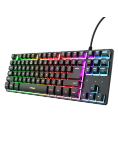 Trust GXT 833 Thado TKL teclado Juego USB QWERTY Español Negro