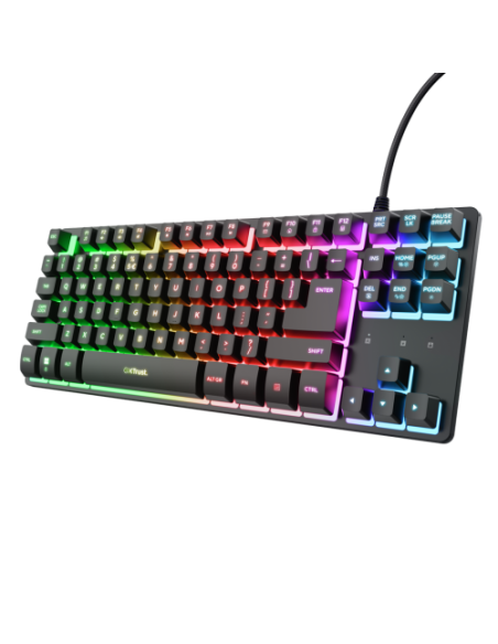 Trust GXT 833 Thado TKL teclado Juego USB QWERTY Español Negro