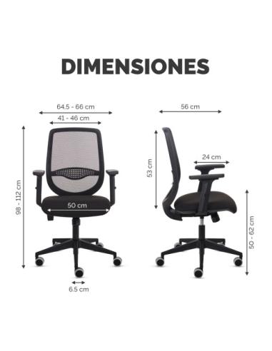 SILLA FLUENZA NEGRO/NEGRO FELLOWES 100146202