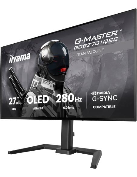 IIYAMA MONITOR 27" META3 OLED 4TH GENERATION, 2560 X 1440 280HZ, HDMI X2, DISPLAYPORT X1, USB-C X1
