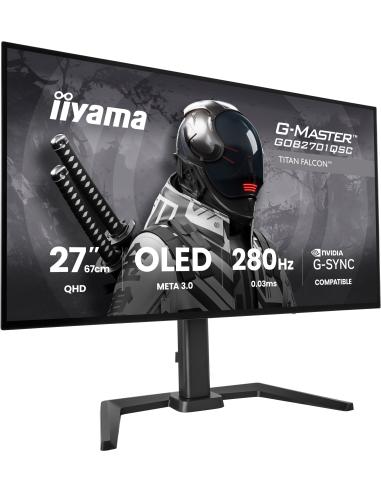 IIYAMA MONITOR 27" META3 OLED 4TH GENERATION, 2560 X 1440 280HZ, HDMI X2, DISPLAYPORT X1, USB-C X1
