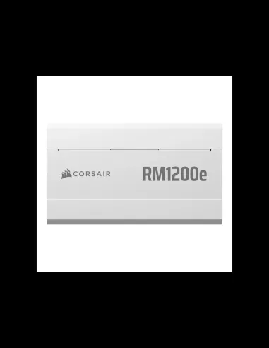 FUENTE ALIMENT. CORSAIR RME WHITE SERIES RM1200E WHITE 1200 WATT ATX 3.1 PCIE 5.1 CYBENETICS GOLD FULLY MODULAR POWER SUPPLY CP-