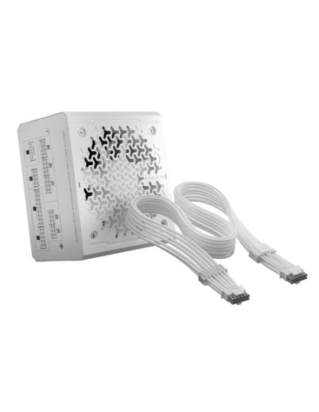 FUENTE ALIMENT. CORSAIR RME WHITE SERIES (3RD GEN) RM1000E THERMALPROTECT WHITE 1000 WATT ATX 3.1 PCIE 5.1 CYBENETICS PLATINUM C