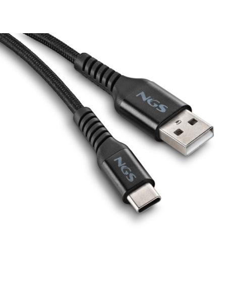 NGS KNOT-AC cable USB USB 2.0 1 m USB A USB C 0,48 Gbit/s 100 W Negro